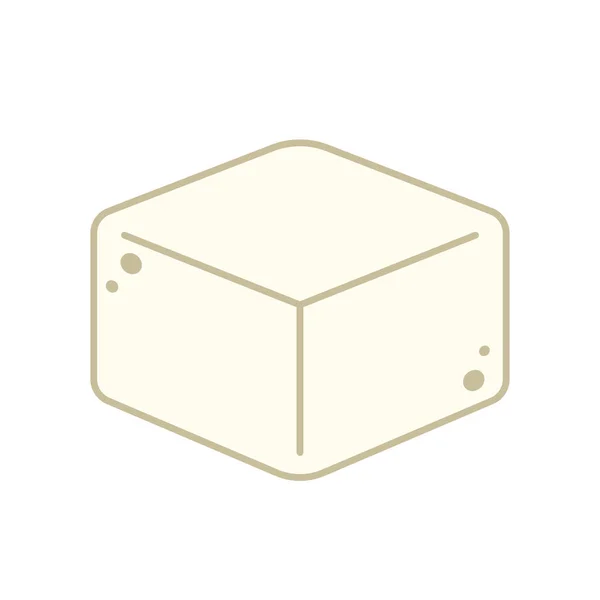 Vetor Tofu Papel Parede Espaço Livre Para Texto —  Vetores de Stock
