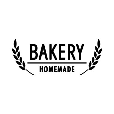 Pastane logosu tasarımı. Metin için boş alan. ekmek logosu tasarımı.
