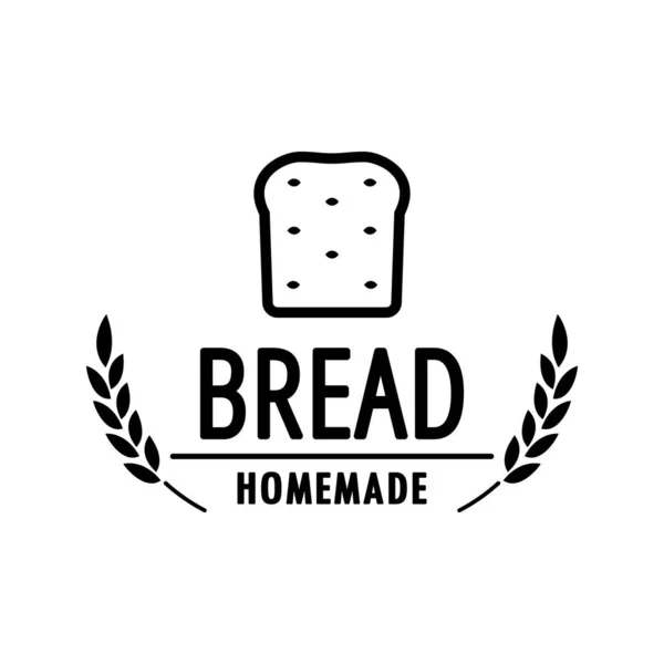 Projekt Logo Piekarni Wolne Miejsce Tekst Projekt Logo Chleba — Wektor stockowy
