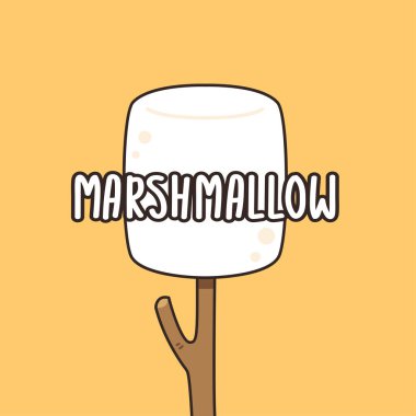 Şekerleme ve sopa vektörü. Metin için boş alan.