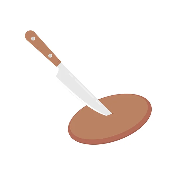 Knife Cartoon Vector Knife Logo Design — Stock Vector