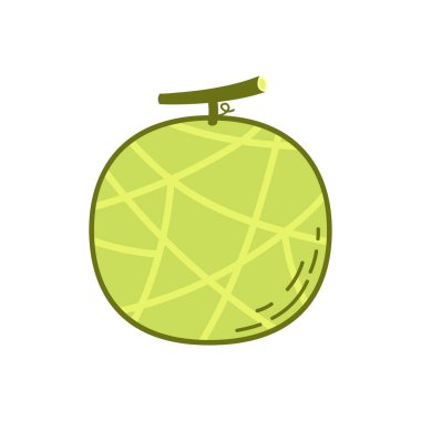 Kavun vektörü. Beyaz arka planda kavun. Duvar kağıdı. Sembol. logo tasarımı.