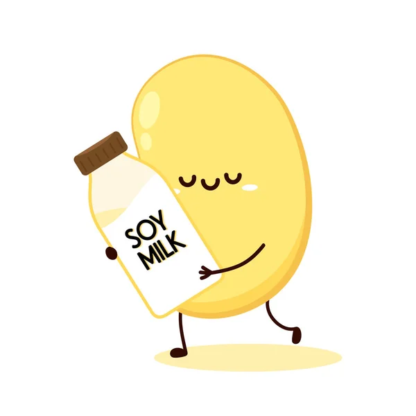 Διάνυσμα Σόγιας Σχεδιασμός Χαρακτήρων Σόγιας Διάνυσμα Γάλακτος Σόγιας — Διανυσματικό Αρχείο
