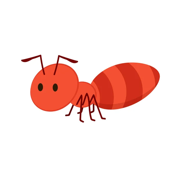 Ant Character Vector Ant White Background — Stock Vector