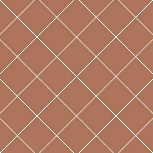 Tapete Mit Quadratischem Muster Brauner Quadratischer Hintergrund — Stockvektor