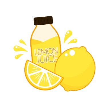Limon vektörü. Limon karakter tasarımı. Limon suyu.