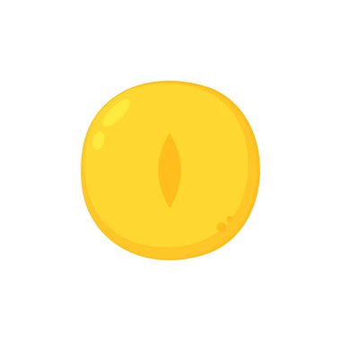 Turşulu erik karikatür vektörü. Beyaz arkaplanda turşulu erik.