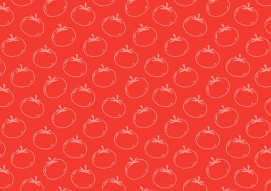 Domates karalama deseni. Duvar kağıdı. Domates sembolü. İmzala. arkaplan.