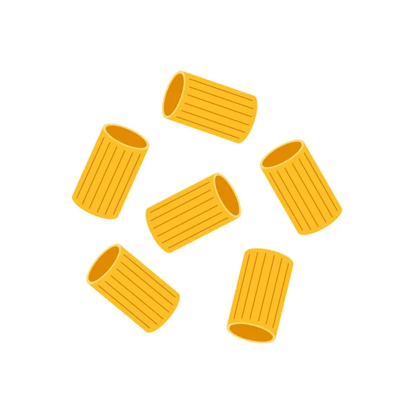 Pasta Noedels Vector Pasta Noedels Witte Achtergrond — Stockvector