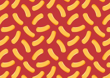 Tteokbokki Noodle vektörü. Kore yemeği. Baharatlı pirinç keki. Baharatlı pirinç keki desenli duvar kağıdı.