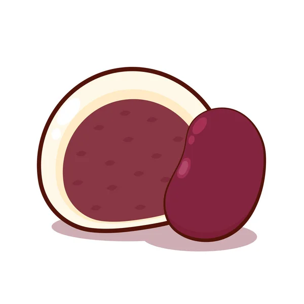 Mochi 아이콘 Mochi 디자인 일본의 디저트 — 스톡 벡터