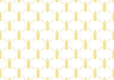 Buğday desenli duvar kağıdı. Yulaf sembolü. Metin için boş alan. Pirinç işareti. Pirinç desenli duvar kağıdı.