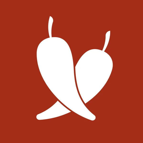 Вектор Иконок Чили Чили Красном Фоне Дизайн Логотипа Чили — стоковый вектор