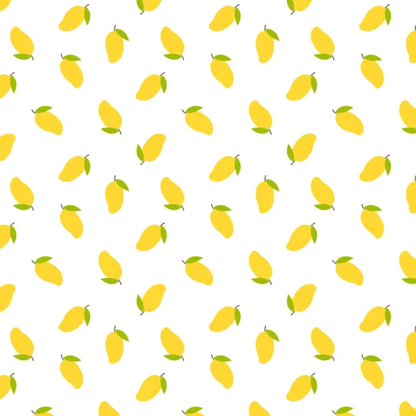 Mango Patroon Behang Mango Symbool Vector Thaise Vruchten — Stockvector