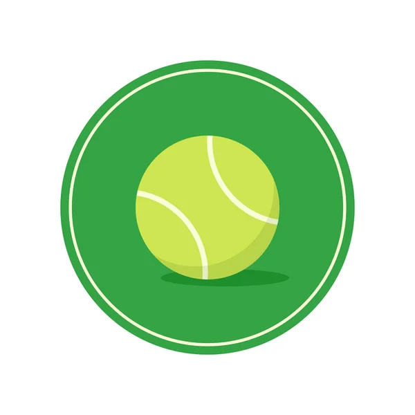 Vetor Bola Tênis Logotipo Bola Tênis —  Vetores de Stock