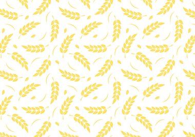 Buğday desenli duvar kağıdı. Yulaf sembolü. Metin için boş alan. Pirinç işareti. Pirinç desenli duvar kağıdı.