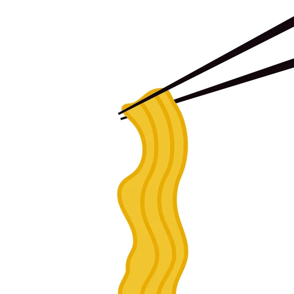 Рамен Дизайн Логотипа Символ Рамена Рамен Японская Еда Лапша Быстрого — стоковый вектор