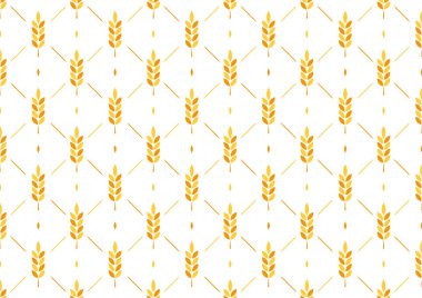 Buğday desenli duvar kağıdı. Yulaf sembolü. Metin için boş alan. Pirinç desenli duvar kağıdı.