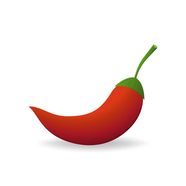 Chili Cartoon Vector Red Chili Vector Style Chili White Background — Stockvector