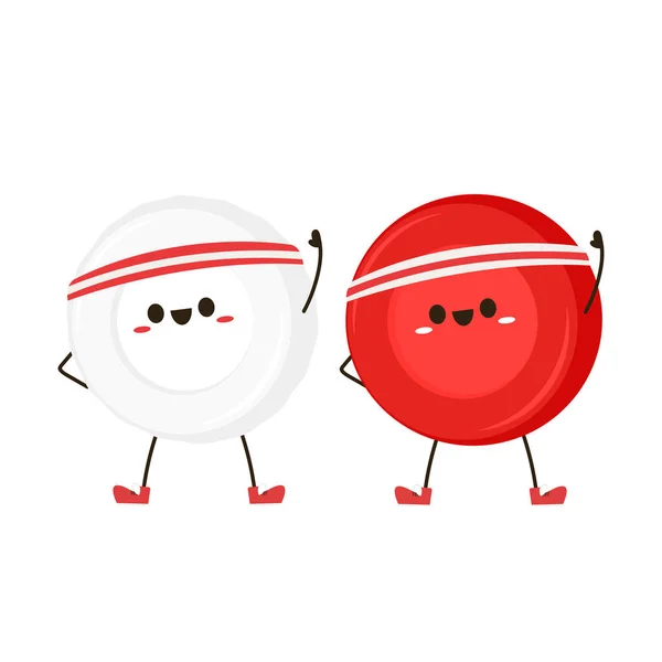 红白相间的血细胞特征设计 — 图库矢量图片