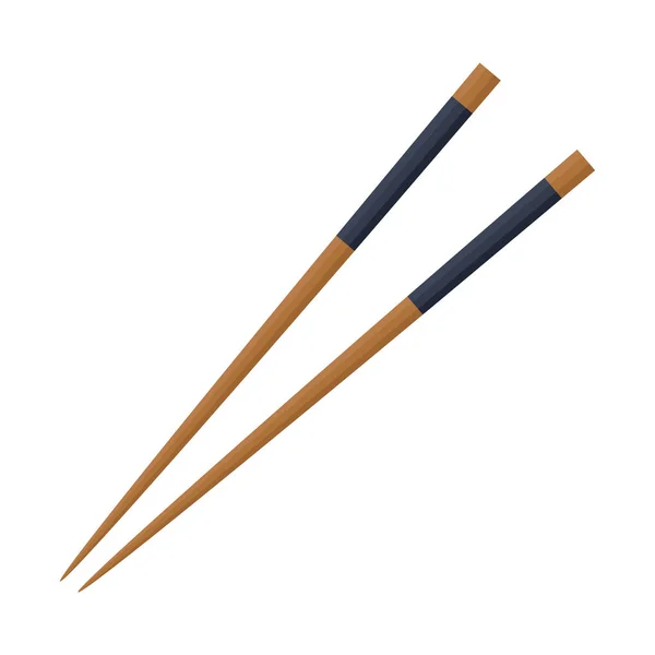 Chopsticks Vector Palillos Fondo Blanco Papel Pintado Espacio Libre Para — Vector de stock