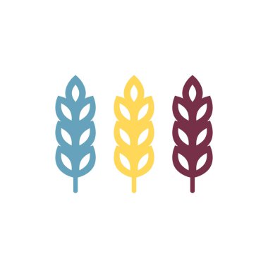 Pirinç sembolü Buğday sembolü vektörü. Duvar kağıdı. logo tasarımı.