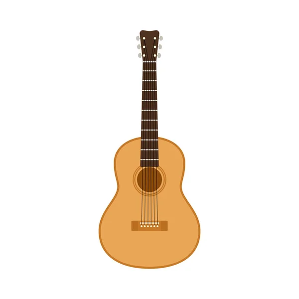 Gitarren Vektor Gitarre Auf Weißem Hintergrund — Stockvektor