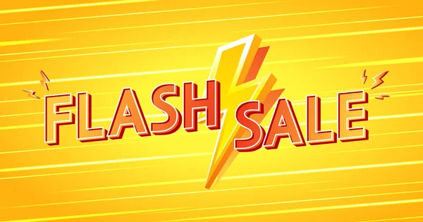 Flash Sale Banner Design Flash Sale Poster Flash Sale Promo — ストックベクタ