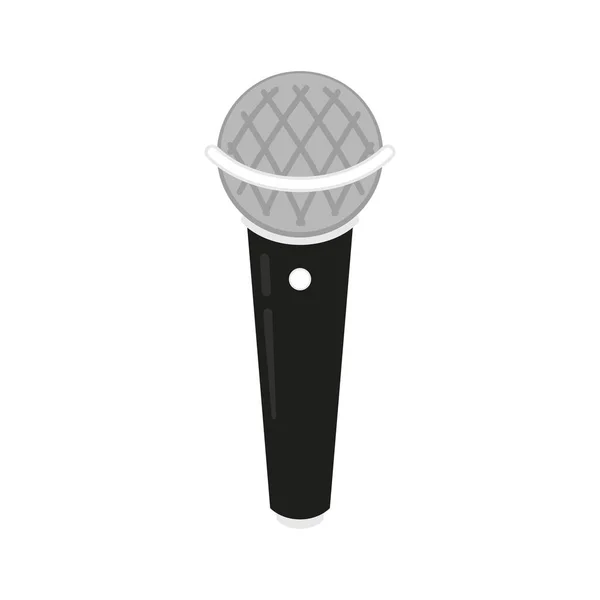 Microphone Vector Microphone White Background — Archivo Imágenes Vectoriales