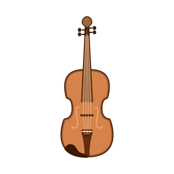 Violin Vector Violin White Background — Stockvektor