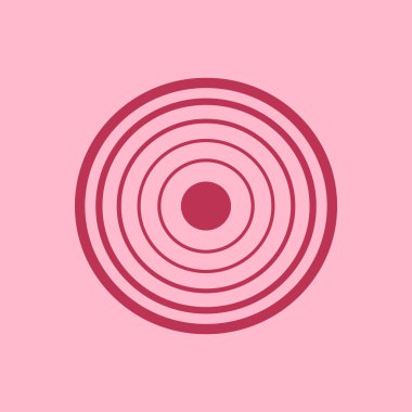 Soğan ikonu vektörü. Soğan logosu tasarımı. 