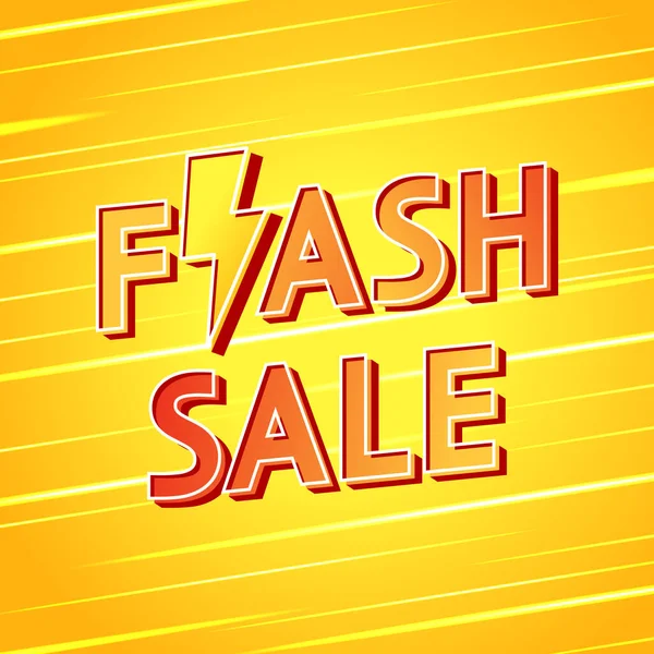 Flash Sale Banner Design Flash Sale Poster Flash Sale Promo — Stock vektor