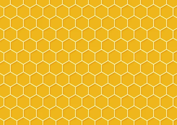 Bee Comb Pattern Vector Bee Comb Pattern Wallpaper Free Space — Wektor stockowy