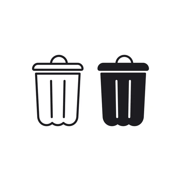 Bin Icon Vector Trash Can Icon Vector — Image vectorielle