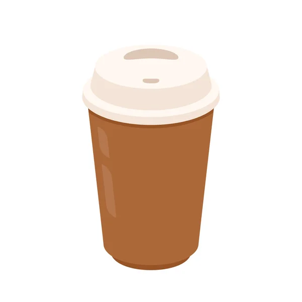 Kahve Fincanı Vektörü Beyaz Arka Planda Kahve Fincanı — Stok Vektör