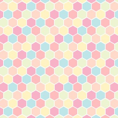 Altıgen desenli arka plan. Altıgen pastel renk desenli duvar kağıdı.