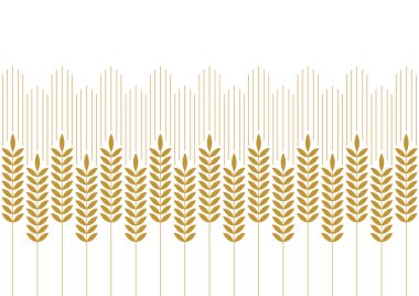 Buğday desenli duvar kağıdı. Yulaf sembolü. Pirinç işareti. Pirinç desenli duvar kağıdı.