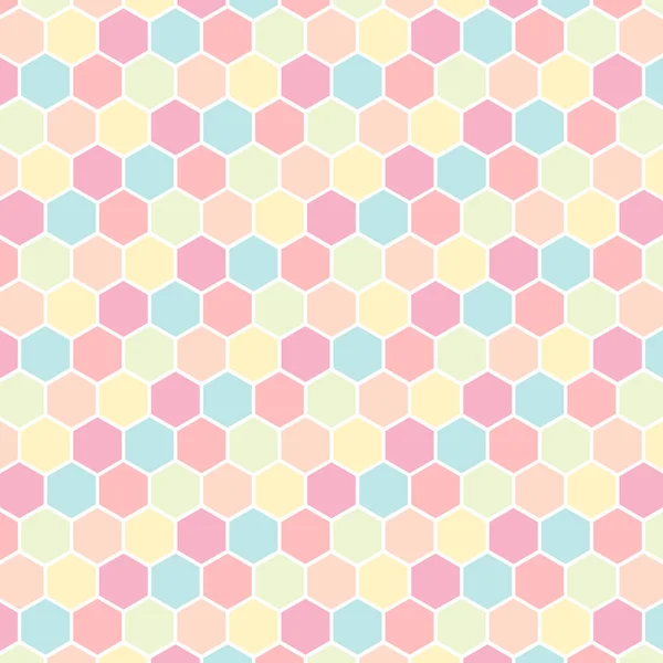Hexagon Pattern Background Hexagon Pastel Color Pattern Wallpaper — Image vectorielle