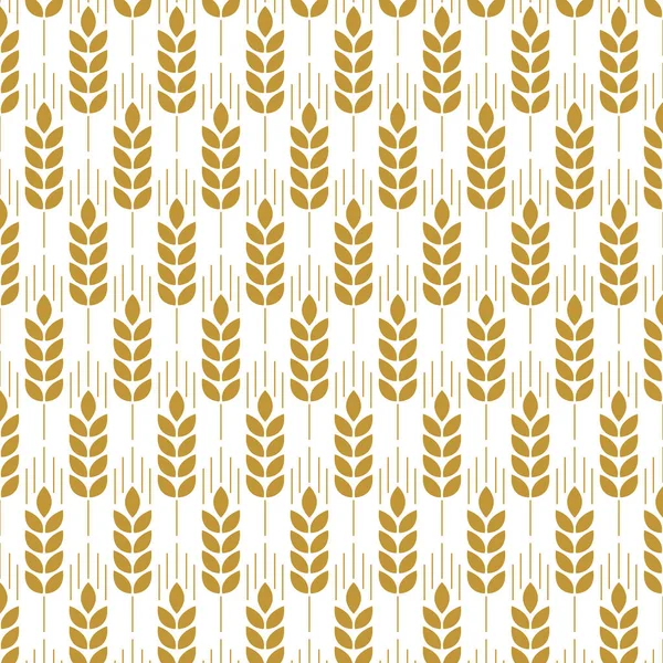 Пшеничный Узор Обои Символ Овса Рисовый Знак Обои Рисунком Риса — стоковый вектор