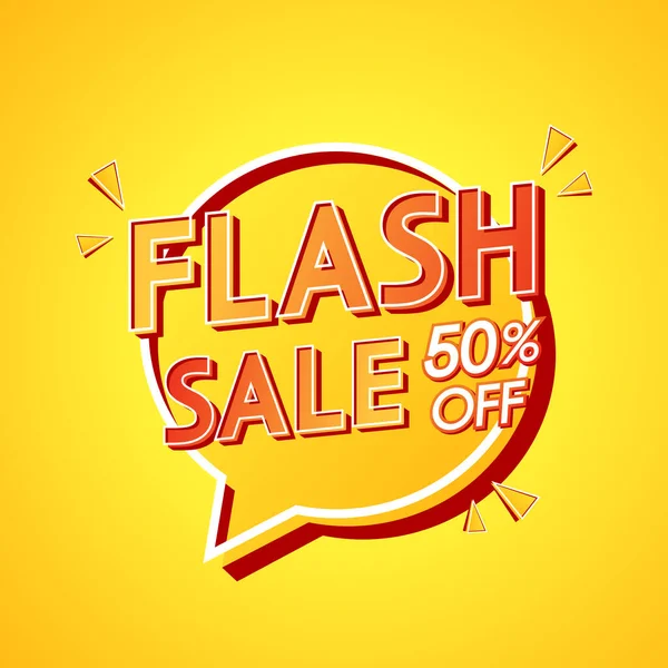 Flash Sale Banner Design Flash Sale Poster Flash Sale Promo — Stok Vektör