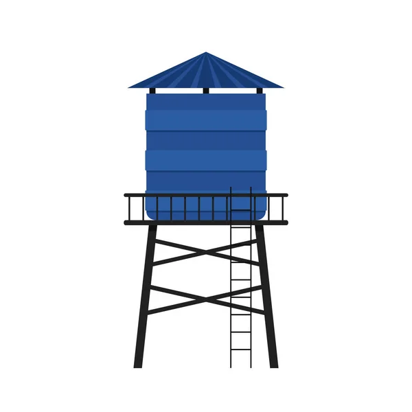 水箱向量 空余的文字空间 白色背景的蓝色水箱 — 图库矢量图片