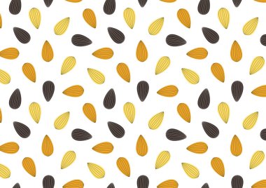 Badem vektörü. Badem desenli duvar kağıdı. Badem karalama sembolü.