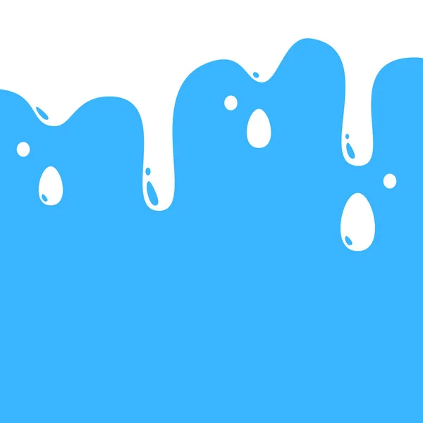 Dripping Milk Frame Dripping Milk Flows Dripping Liquid Fluid Fluid — Stock Vector