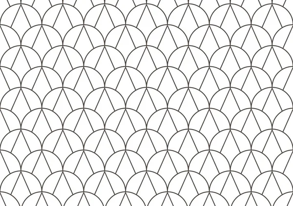 Black Geometric Line Circle Abstract Background Pattern Vector Design — Stockvektor