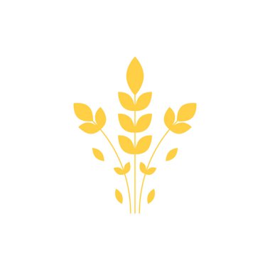 Pirinç sembolü Buğday sembolü vektörü. Duvar kağıdı. logo tasarımı.