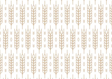 Buğday desenli duvar kağıdı. Yulaf sembolü. Metin için boş alan. Pirinç işareti. Pirinç desenli duvar kağıdı.