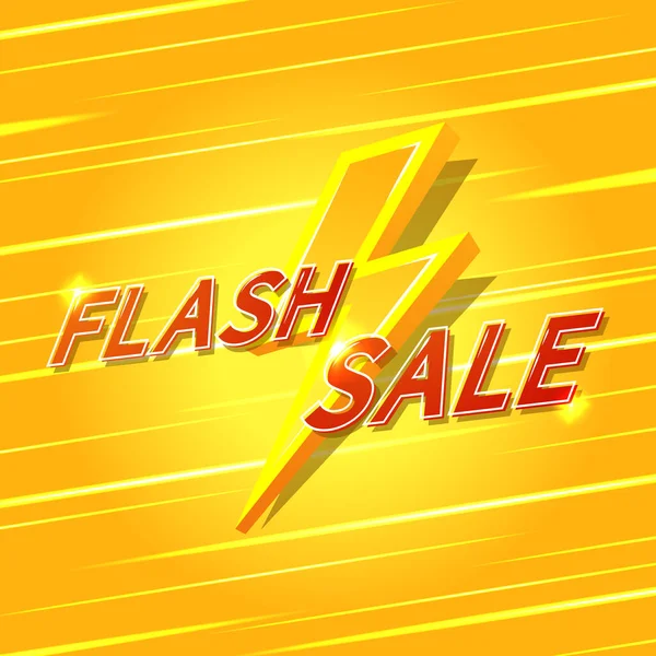 Flash Sale Banner Design Blitzverkauf Plakat Flash Sale Promo Für — Stockvektor