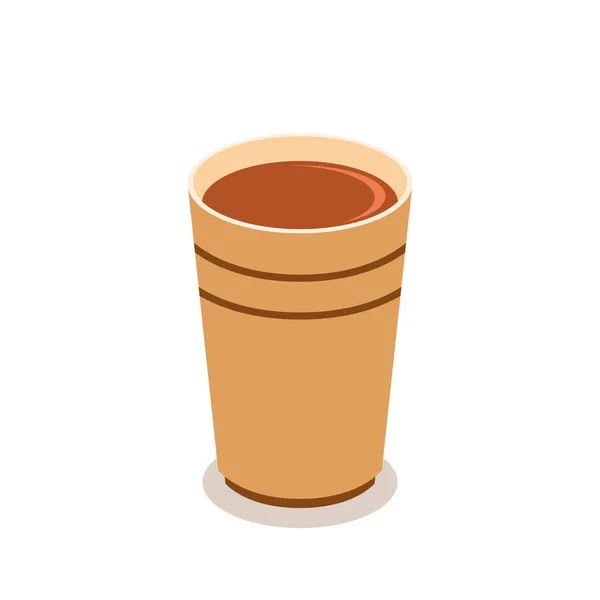Indian Hot Drink Vector Indian Chai Icon Chai Indian Drink — Stock vektor