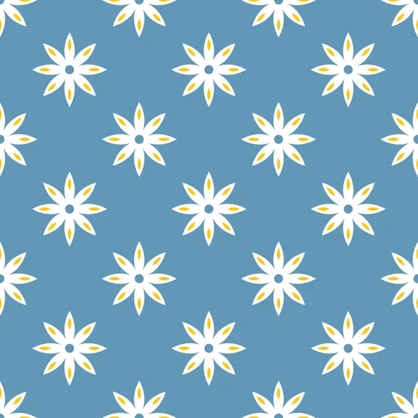 Schéma Floral Géomatrique Abstrait Modèle Pour Web Impression Mode Tissu — Image vectorielle