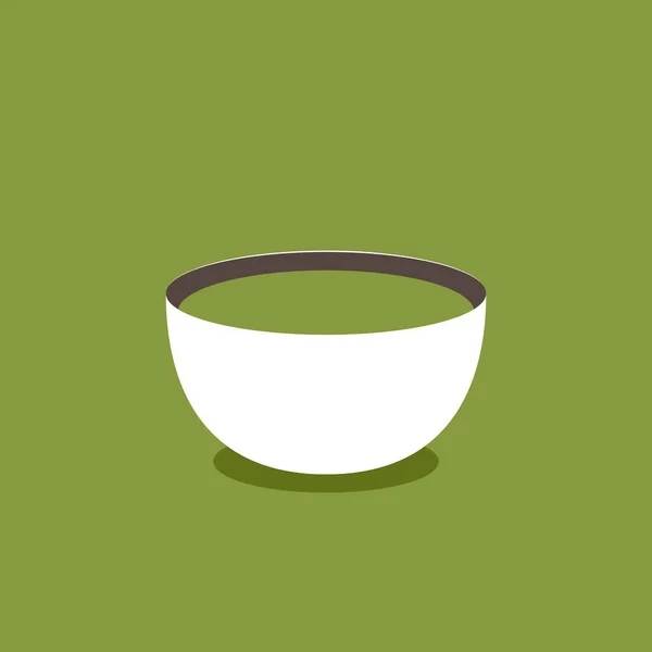 Matcha Grüner Tee Traditionelle Tasse Mit Matcha Tee Vorhanden Farbige — Stockvektor